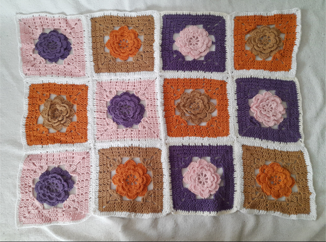couverture fleurie bébé