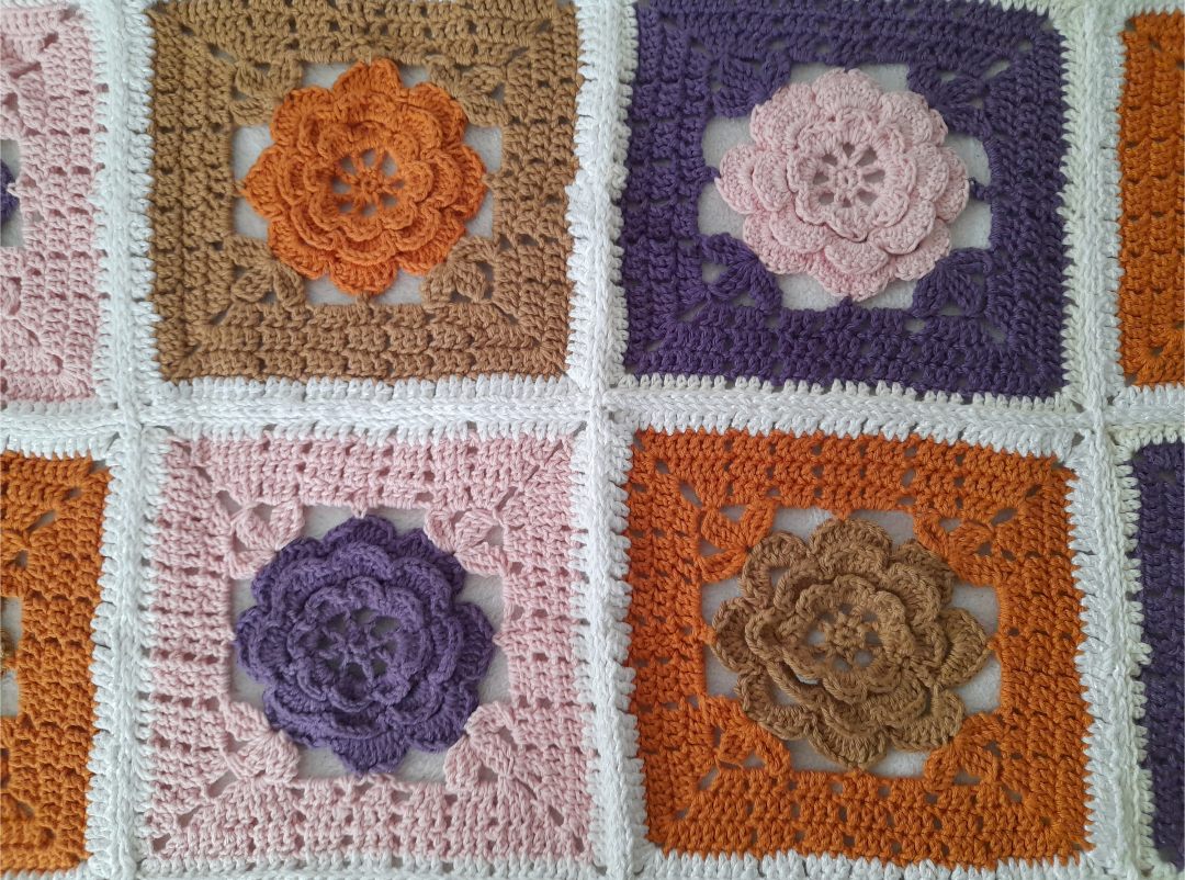 couverture fleurie bébé